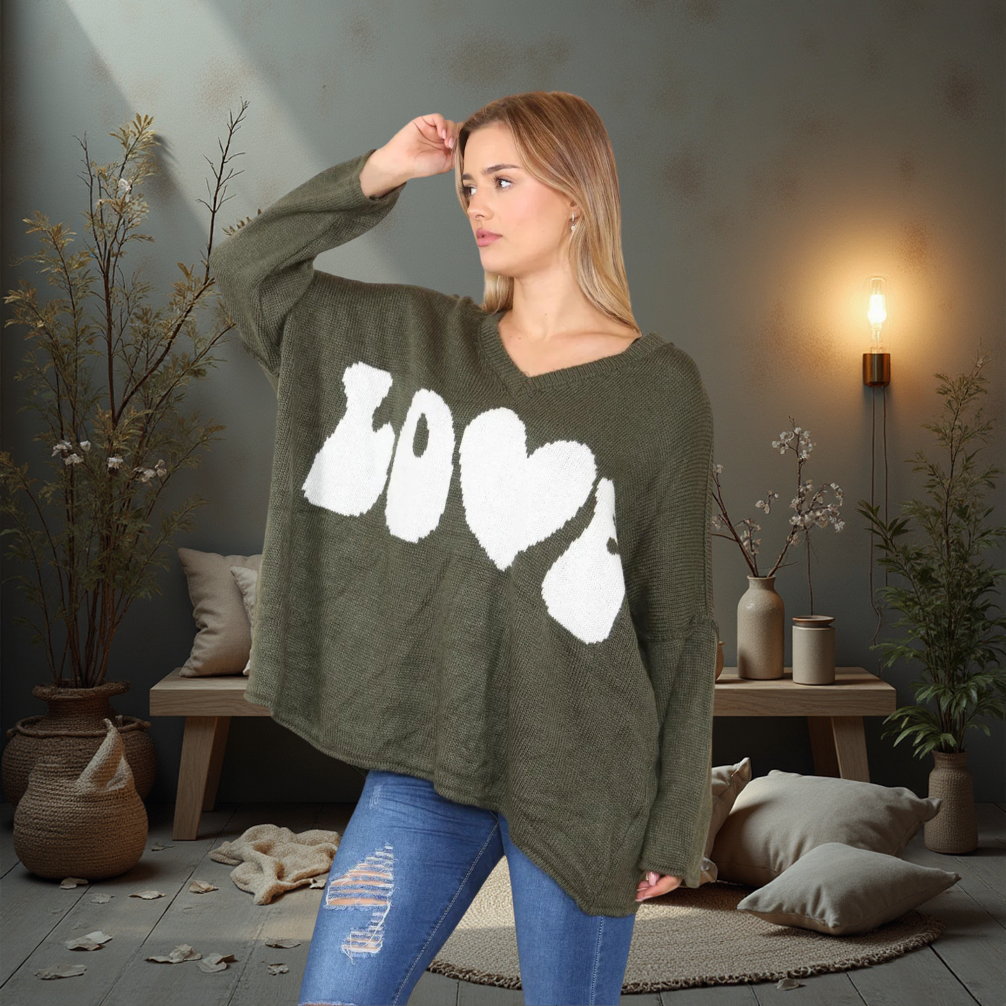 Amelia Love Knitted Jumper - Available In Various Colours