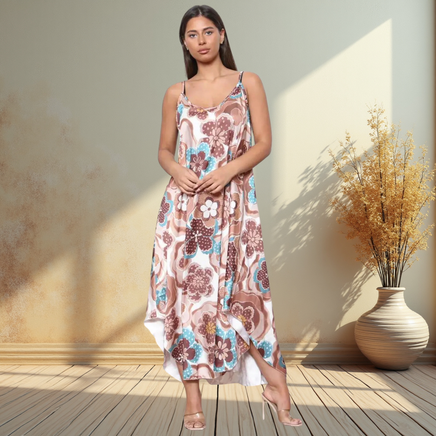 Floral Shoulder Strap dress