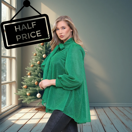 Green Oversized Blouse