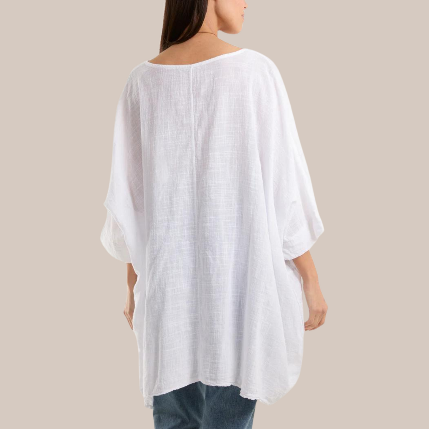 Cotton Mix Top - Come With A Pretty Necklace And In Various Colours