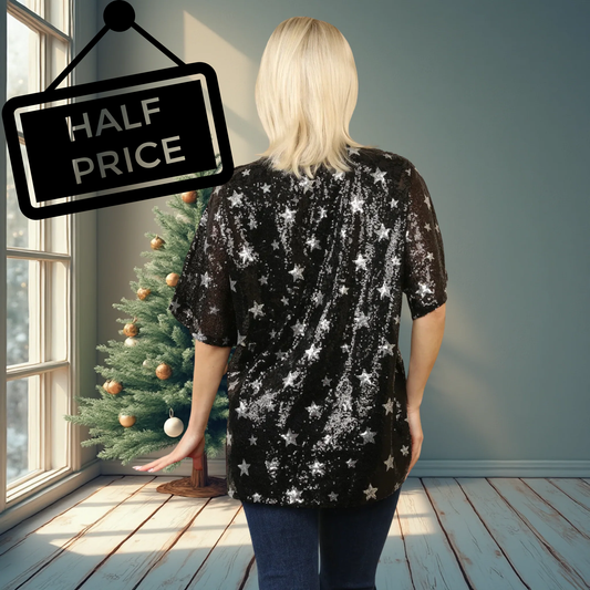 Star Sequin Lined Top
