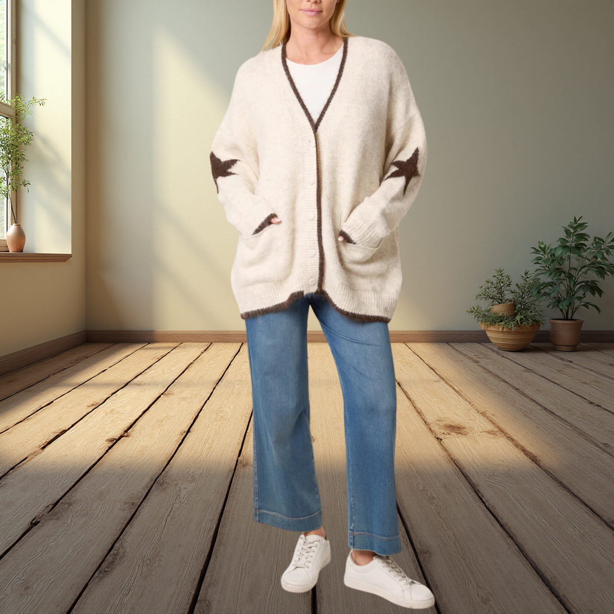 Relaxed Knit Oversized Cardigan