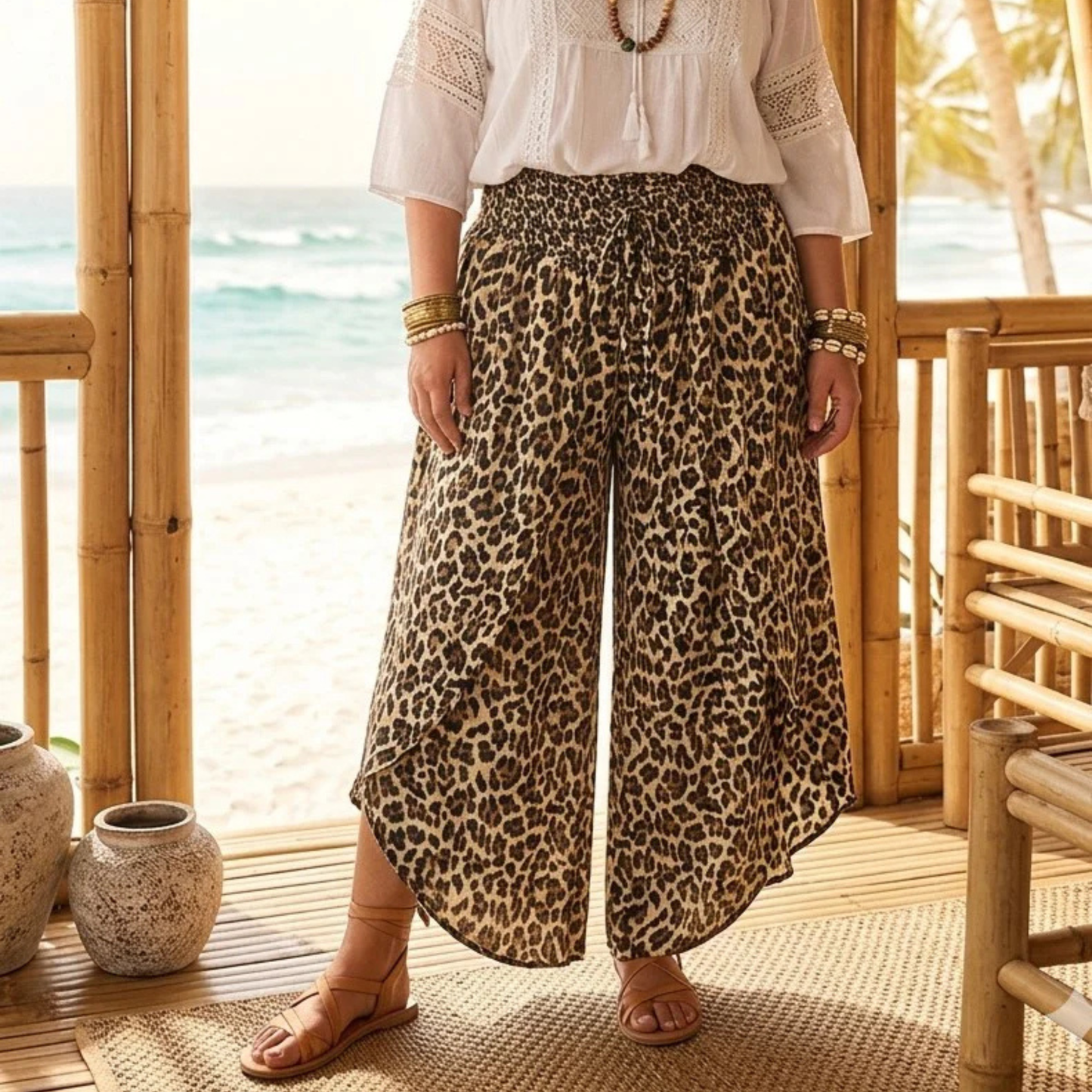 Animal Print Trousers