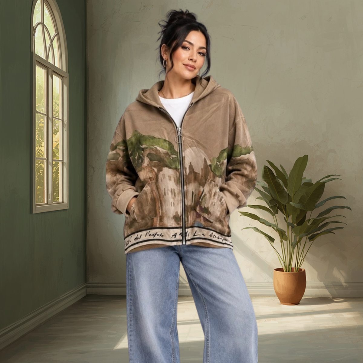 Vienna Zipped Hoodie Jacket