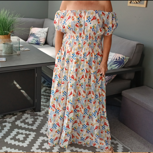 Fun Print Dress-Available In Various Colours
