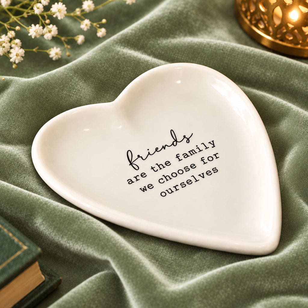 Friend Are The Family We Choose Trinket Dish