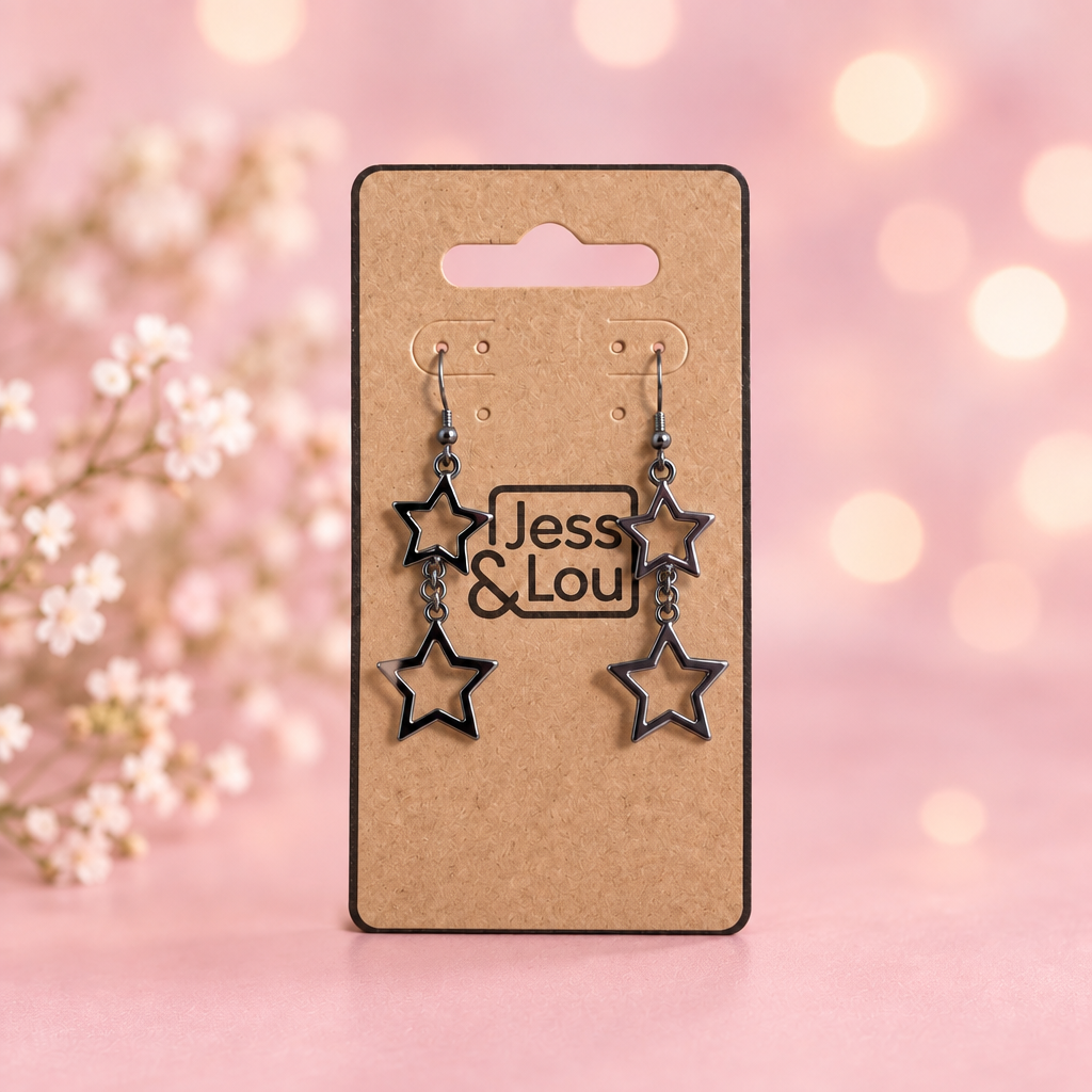 Star Drop Earrings