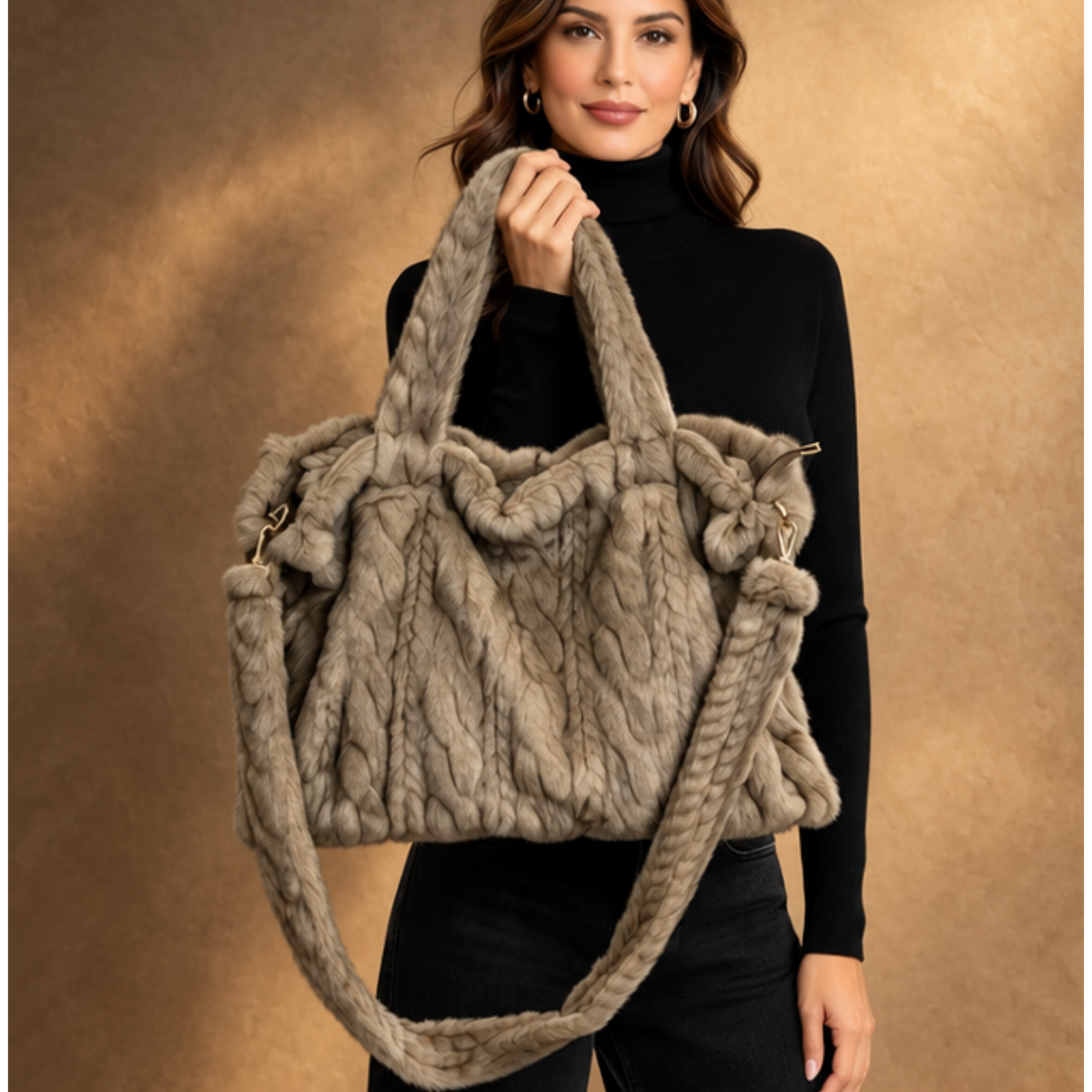 Luxury Large Faux Fur Bag-Available In Various Colours