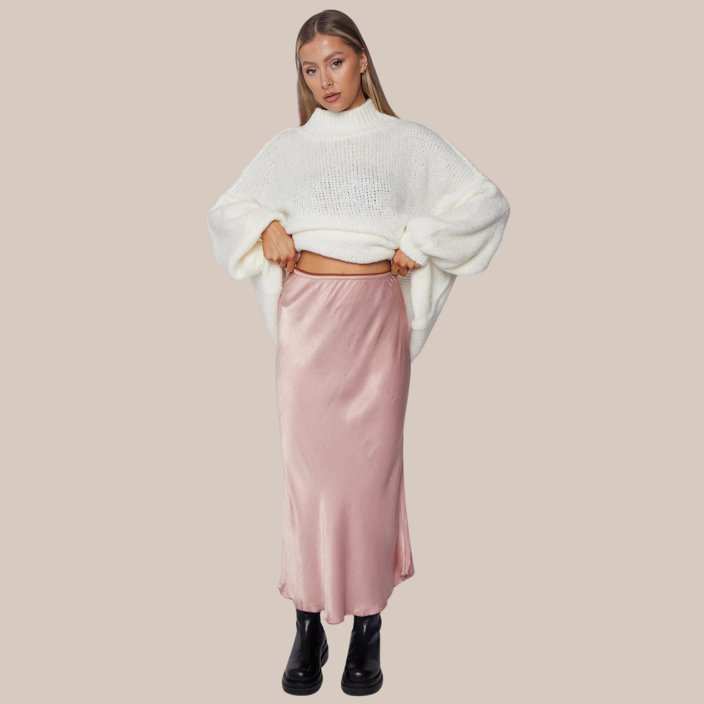 Satin Skirt .Available in various colours .