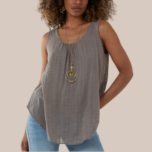 Vest top with necklace other colours available