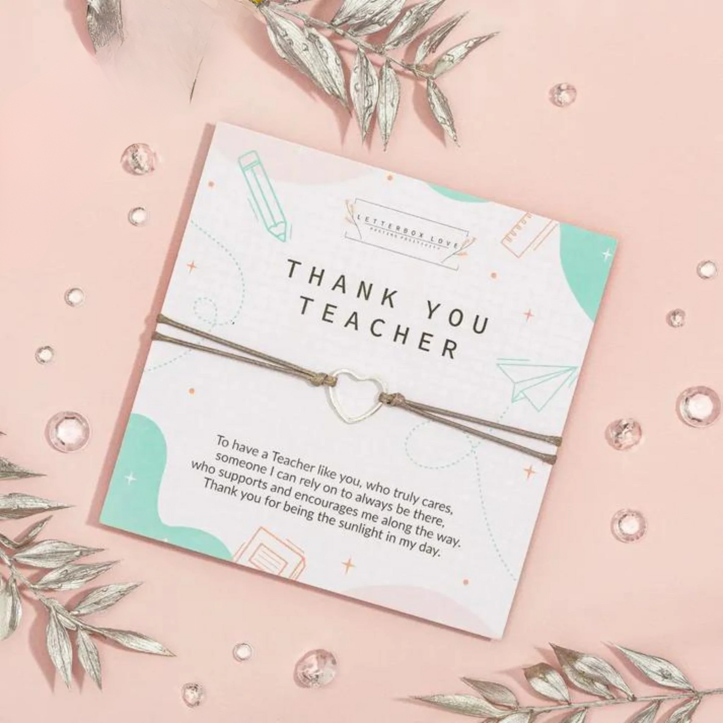 Thank you teacher bracelet.