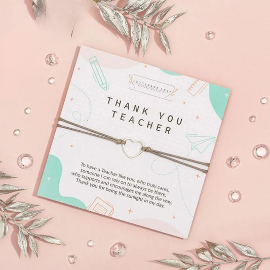 Thank you teacher bracelet.