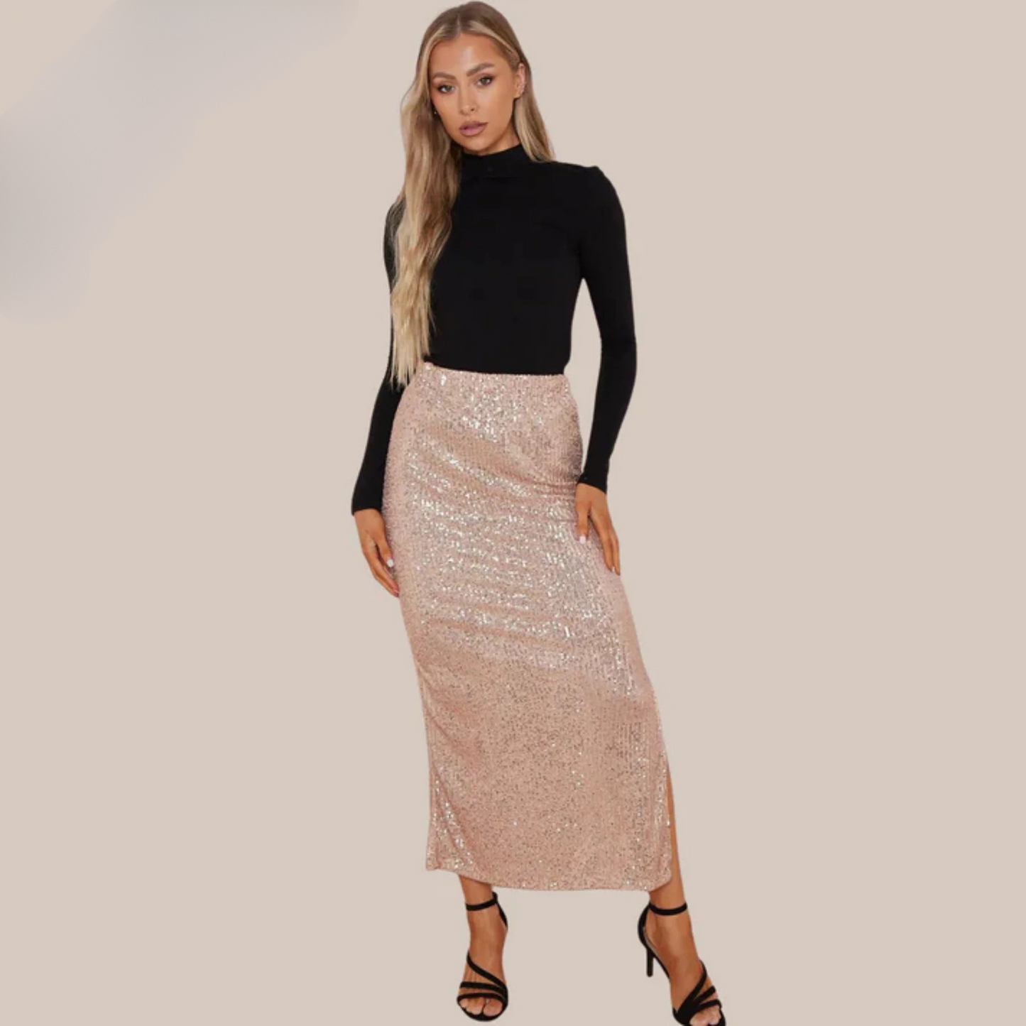Alexia sequin skirt.