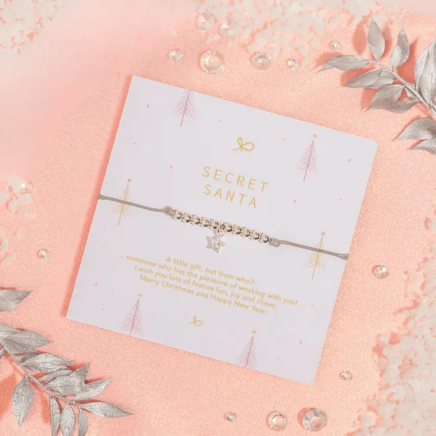 Secret Santa bracelet .Gift box is available to add