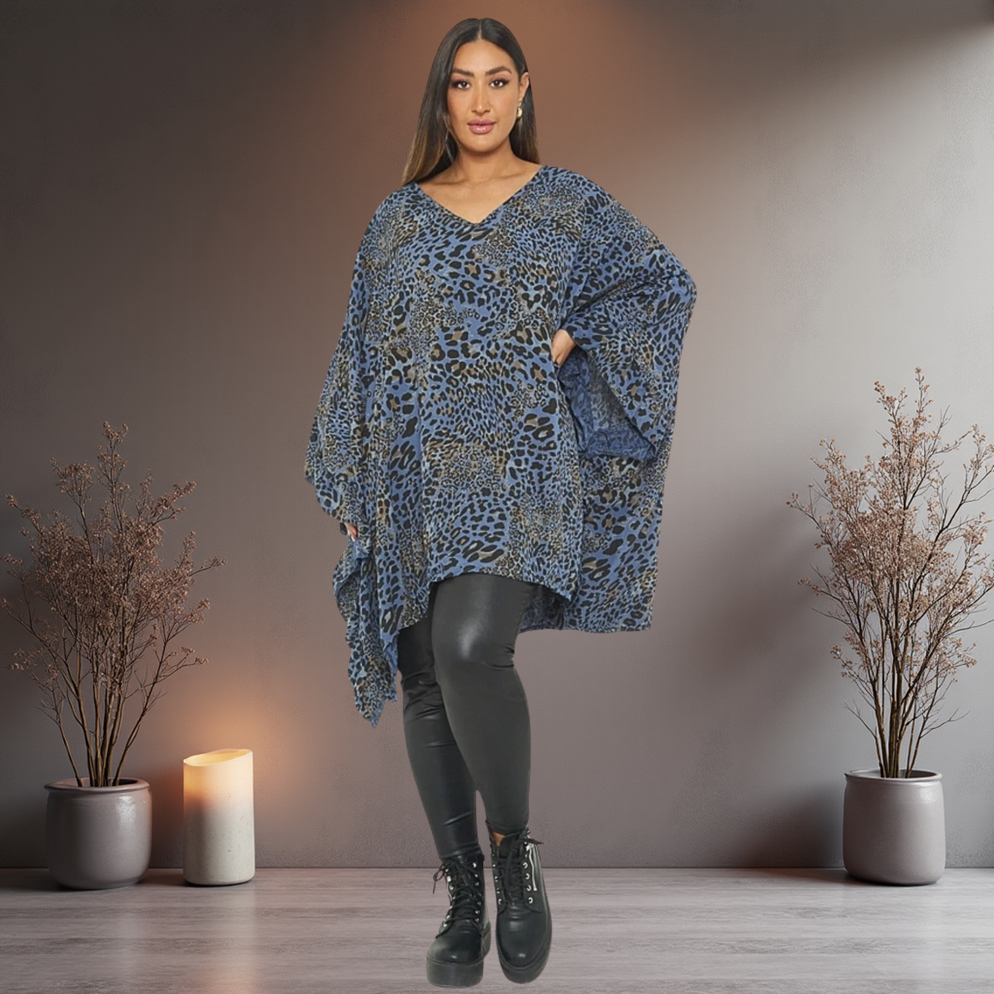 Animal Print Oversized Top - Available In Various Colours