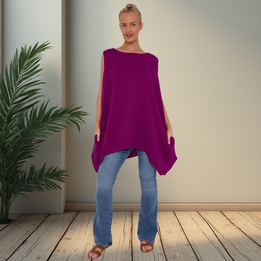 Cheesecloth Cotton Tunic Top -Also Available In Coral