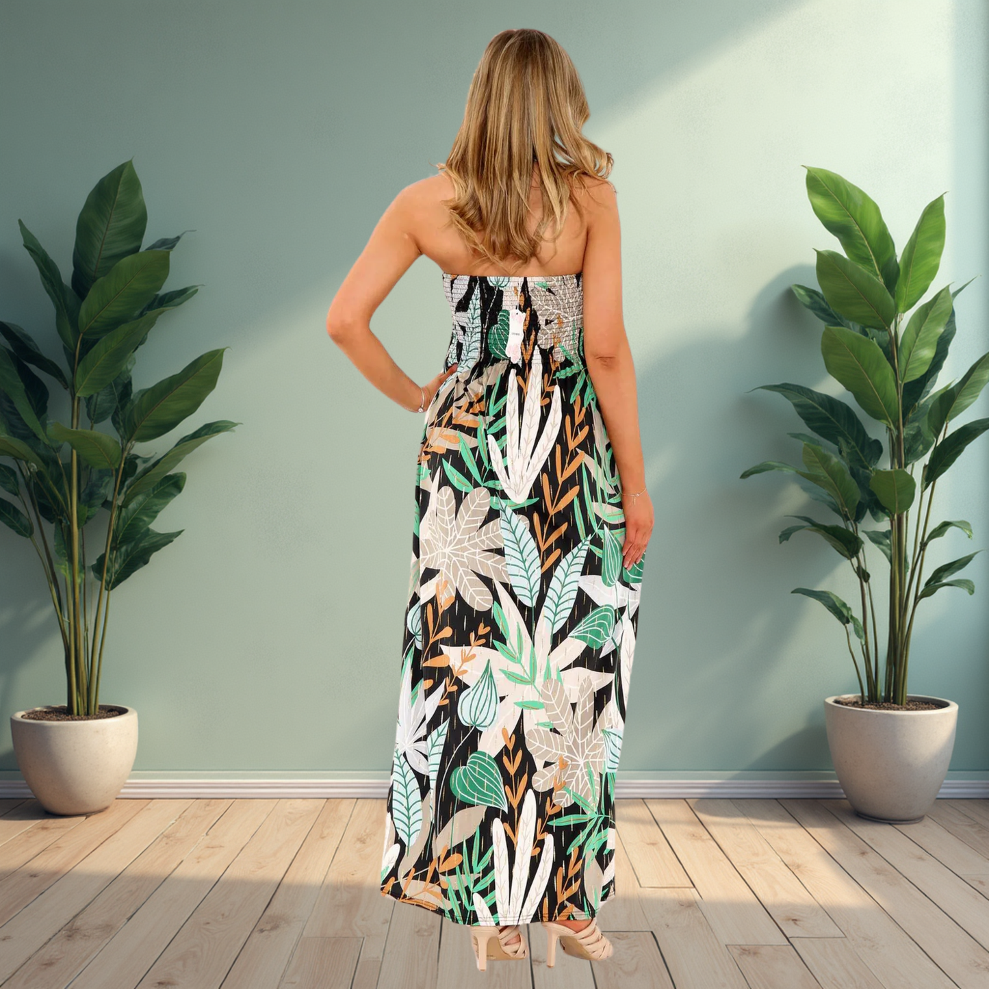 Halter Neck Maxi Dress -  Available In Various Colours