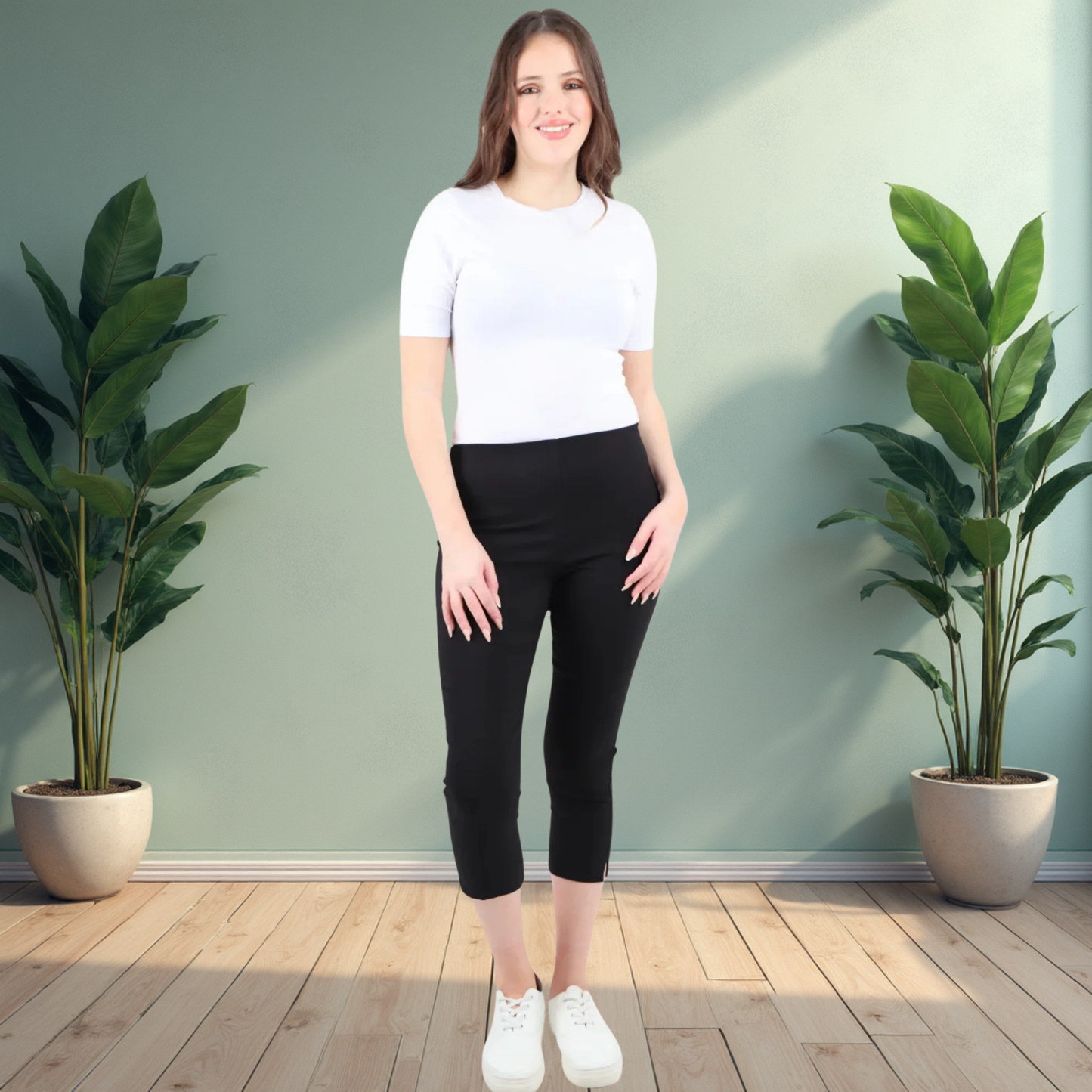 3/4 Capri Trousers - Also Available In Black And Various Sizes