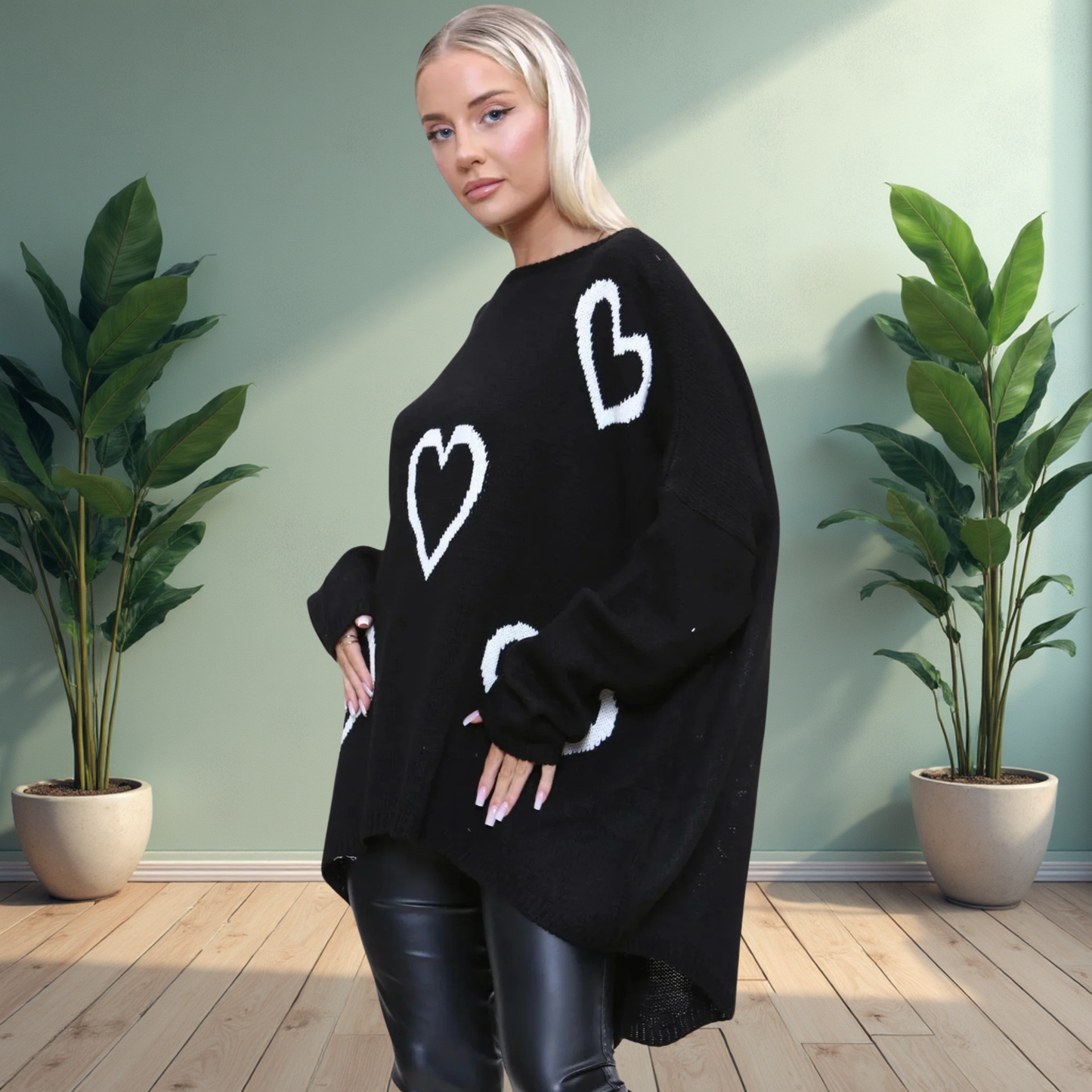 Heart Design Jumper - Also Available In Black