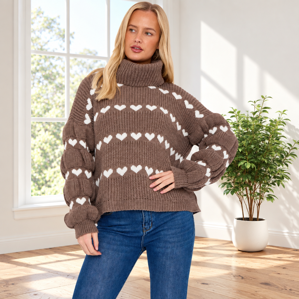 Multi Heart Design Jumper