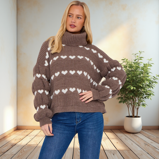 Multi Heart Design Jumper