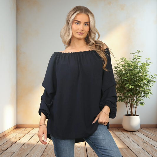 Off The Shoulder Blouse - Available In Various Colours