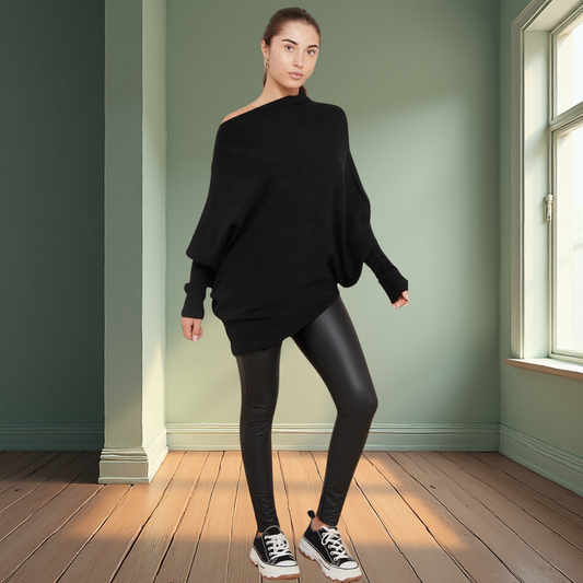 Pattern Sleeve Oversized Jumper - Available in Camel