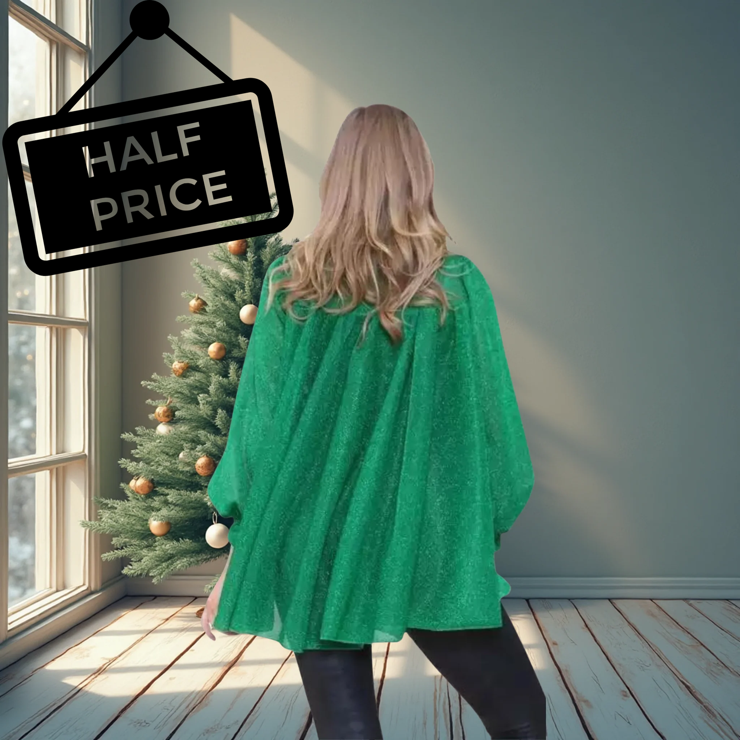 Green Oversized Blouse