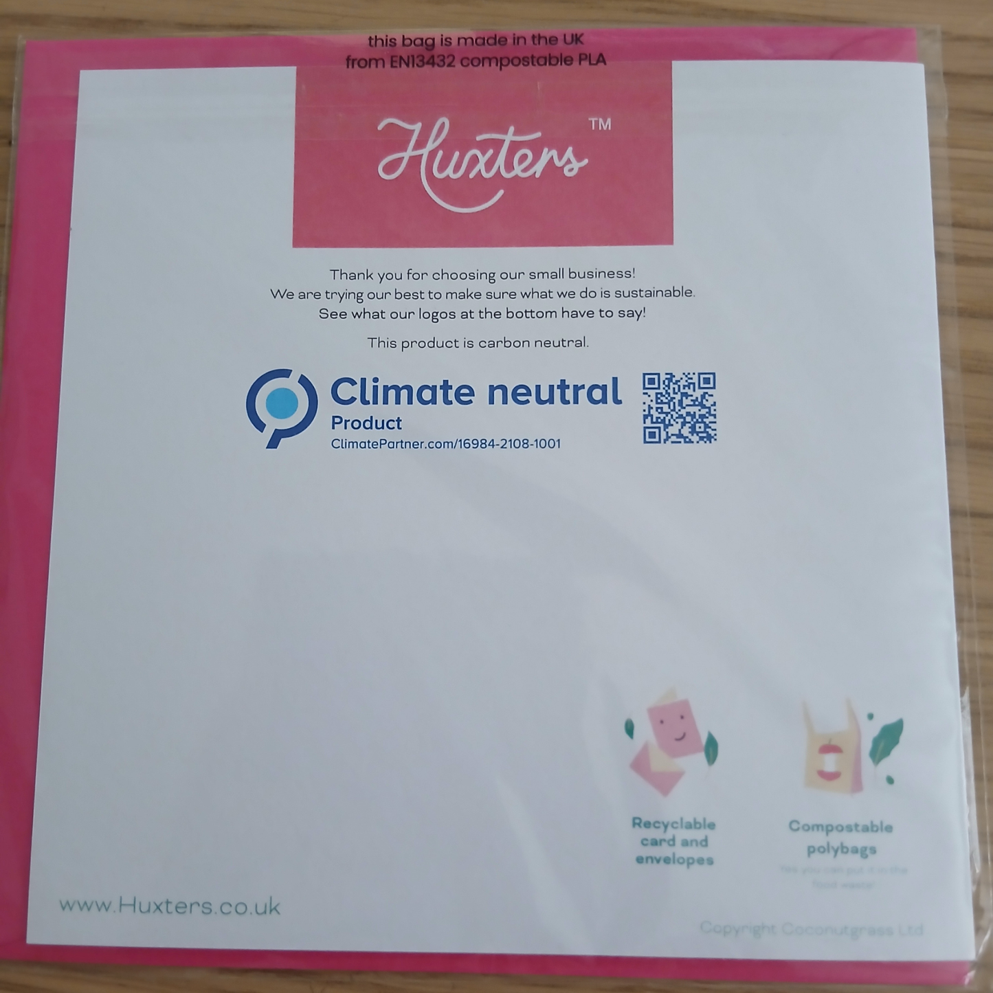 Greeting Cards By Huxters-Various Designs Available