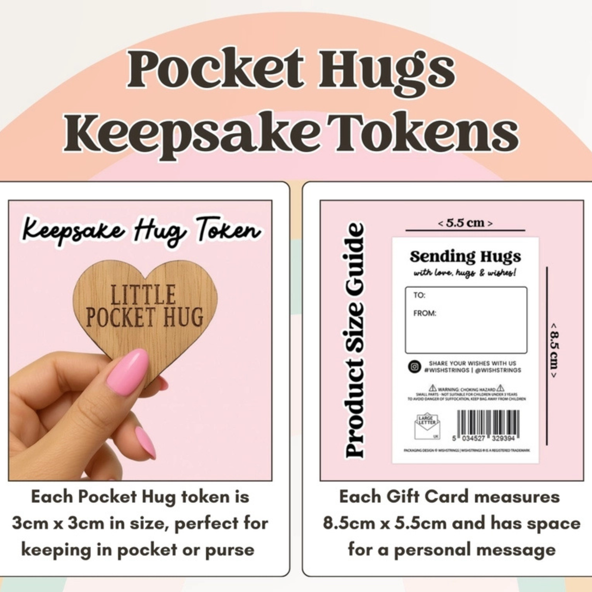 Pocket Hug Token-Various Designs Available