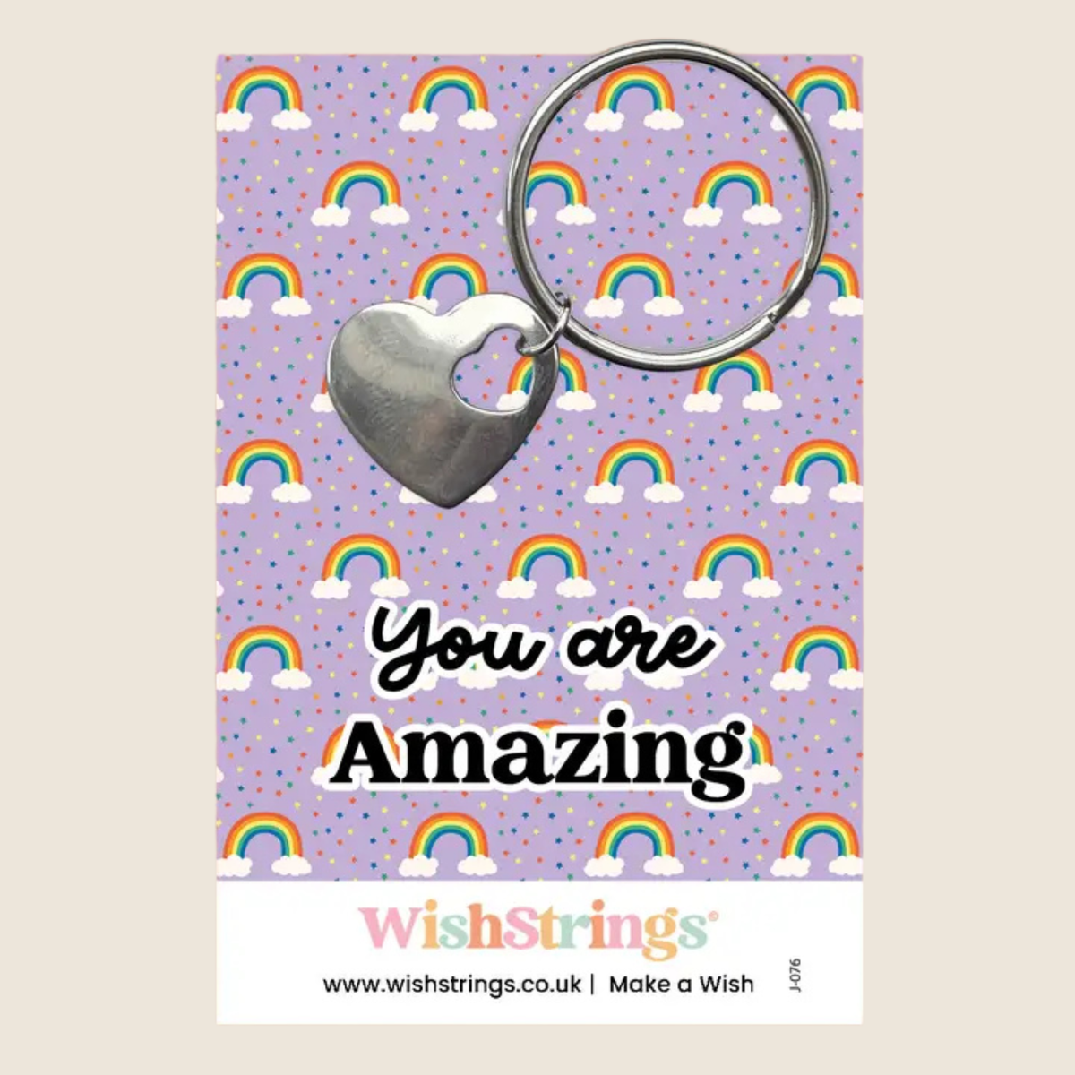 Heart Keyring-Various Card Designs Available
