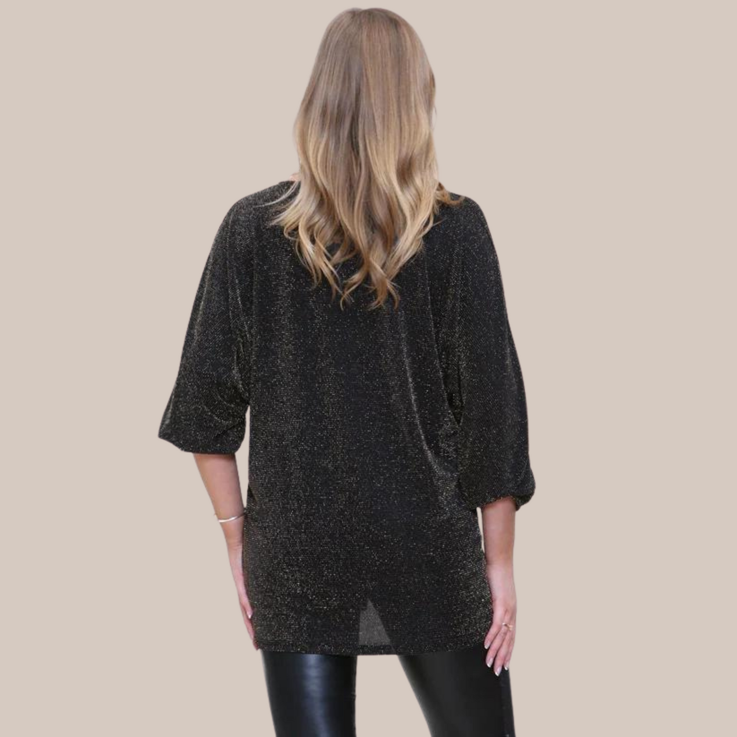 Glitter knot blouse