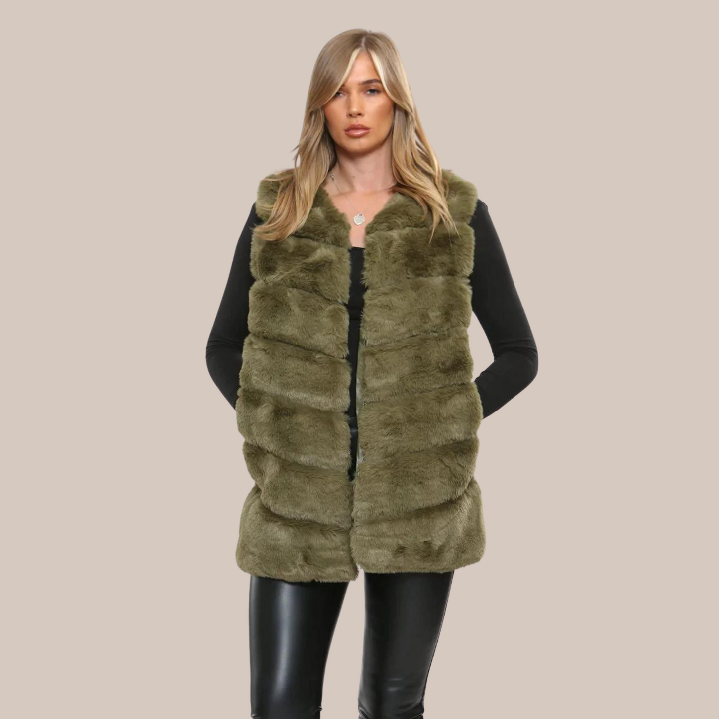 Faux Fur Gilet also available in black