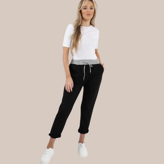 Loose Fit Pockets Cotton Ladies Trouser