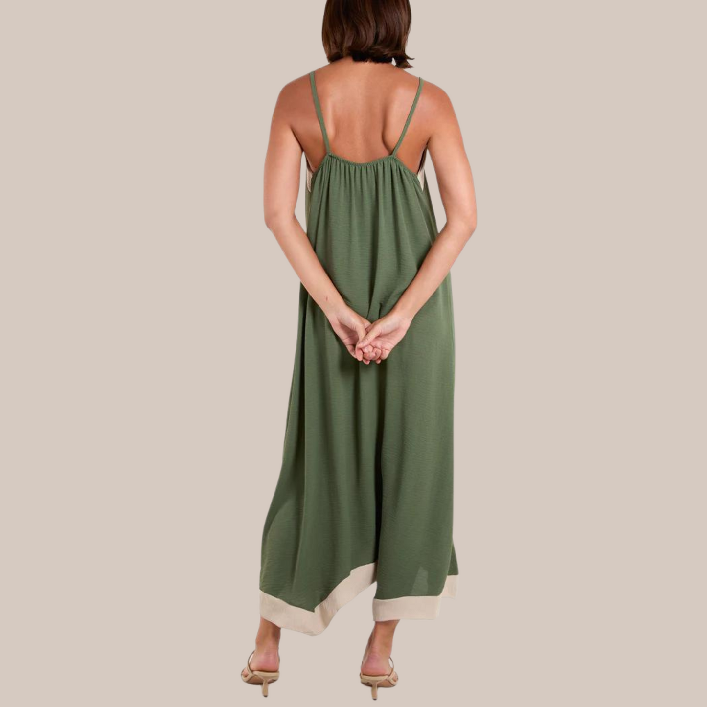 Panel Front Dress - Also Available In Khaki