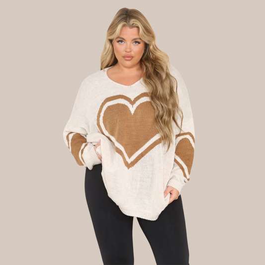 Heart design jumper