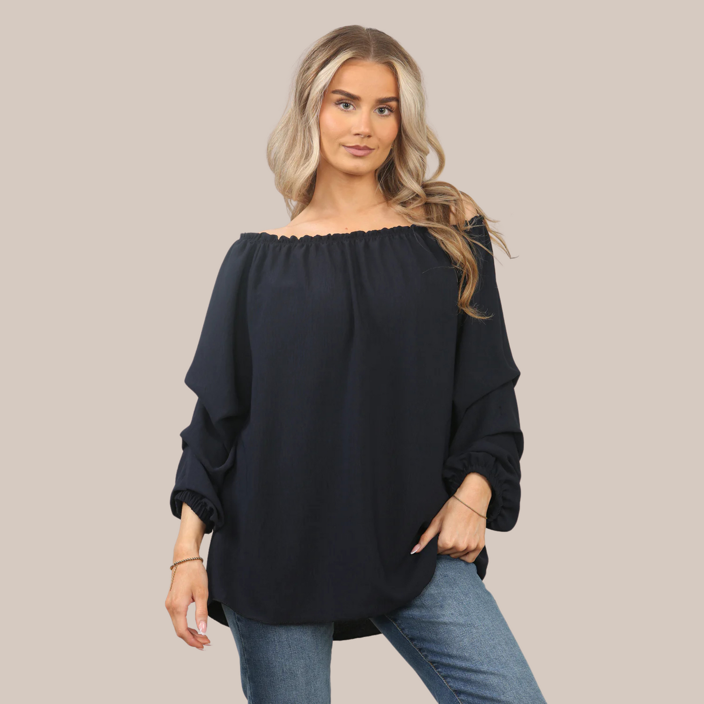 Off the shoulder blouse. Available in various colours