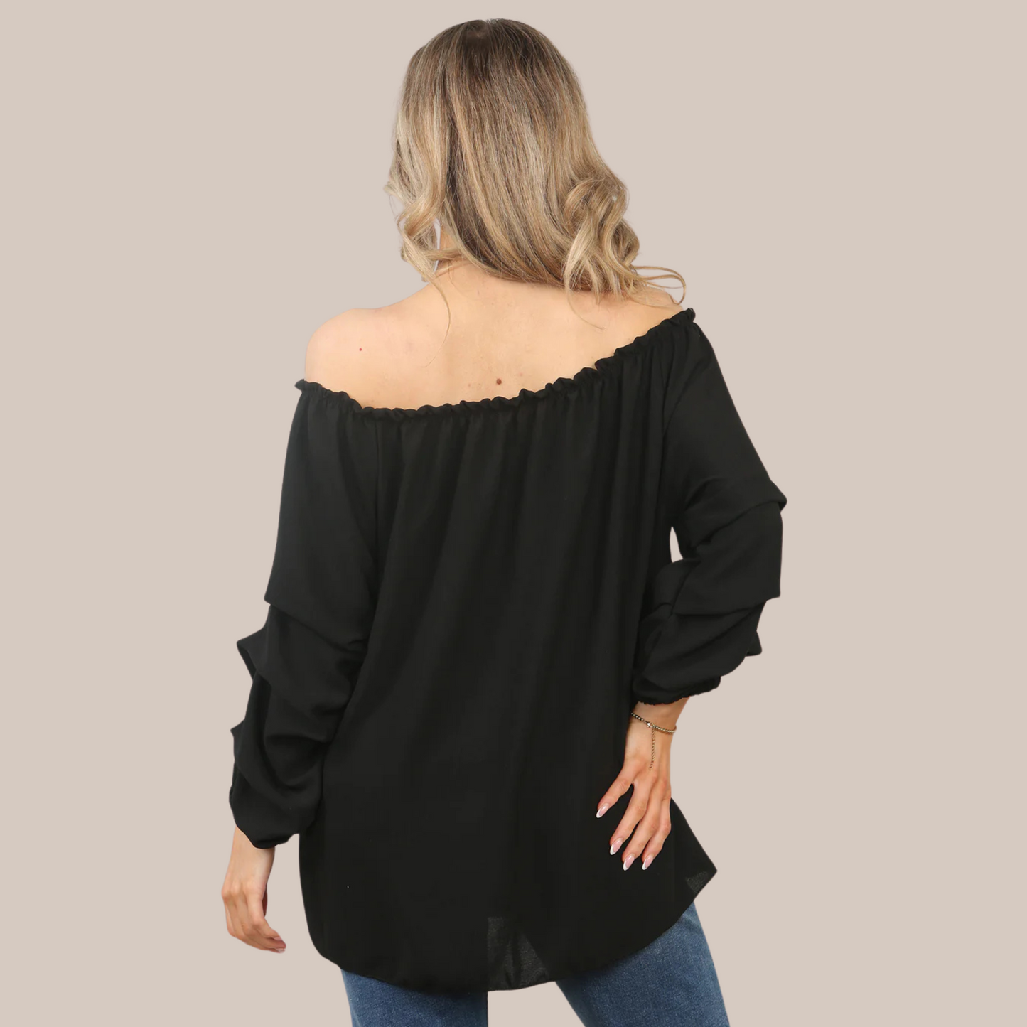 Off the shoulder blouse. Available in various colours