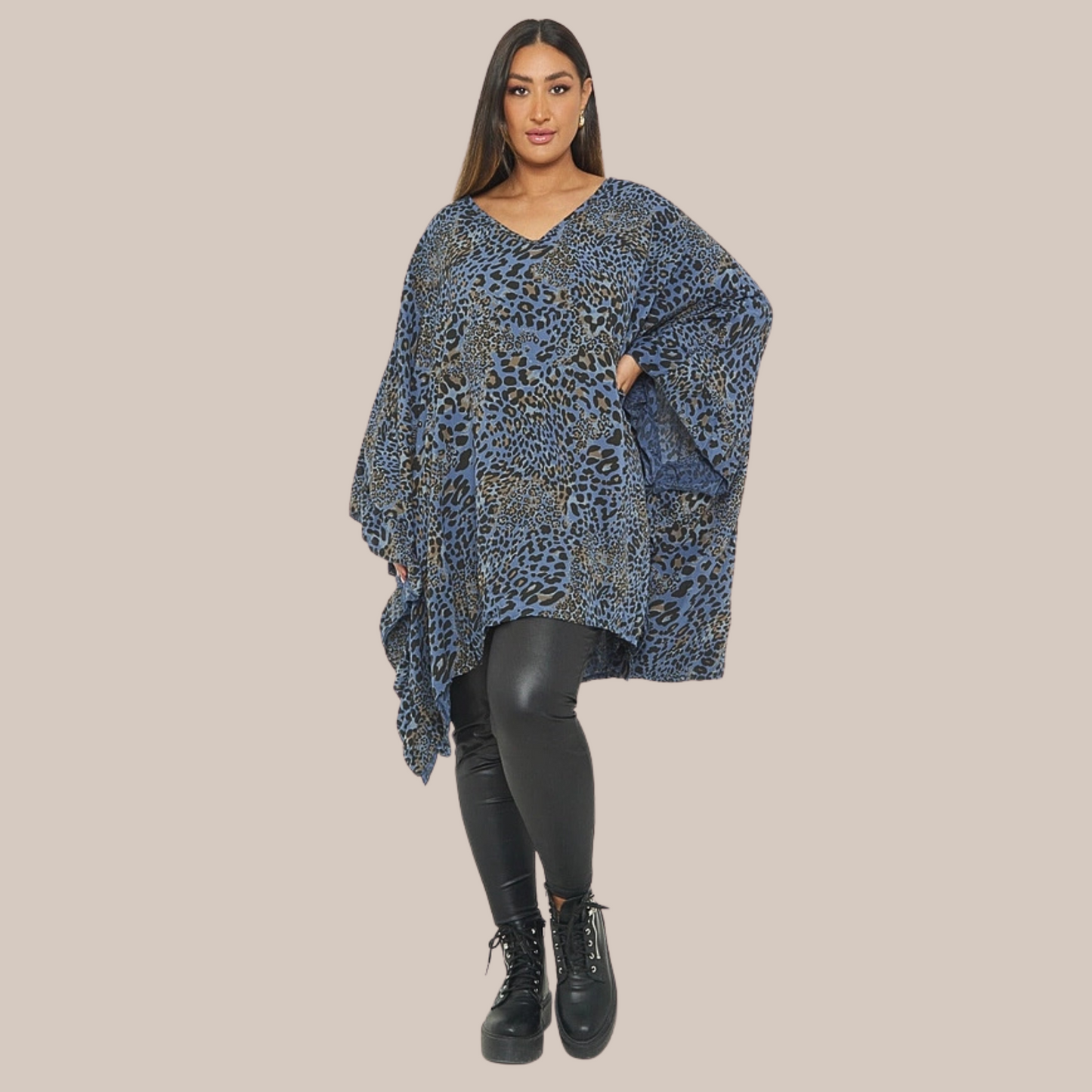 Animal print oversized top. Available in various colours.