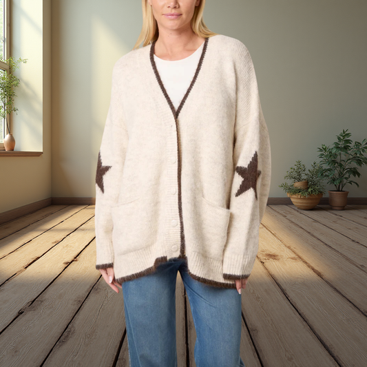 Relaxed Knit Oversized Cardigan