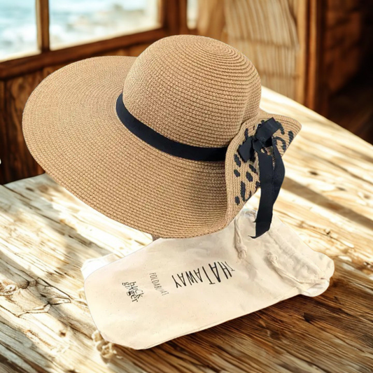 Animal Print Foldable Hat With Bag