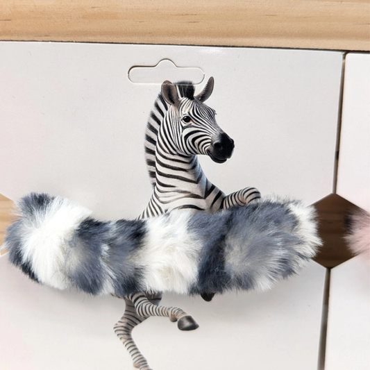 Animal Faux Fur Scrunchies-Available In Various Designs