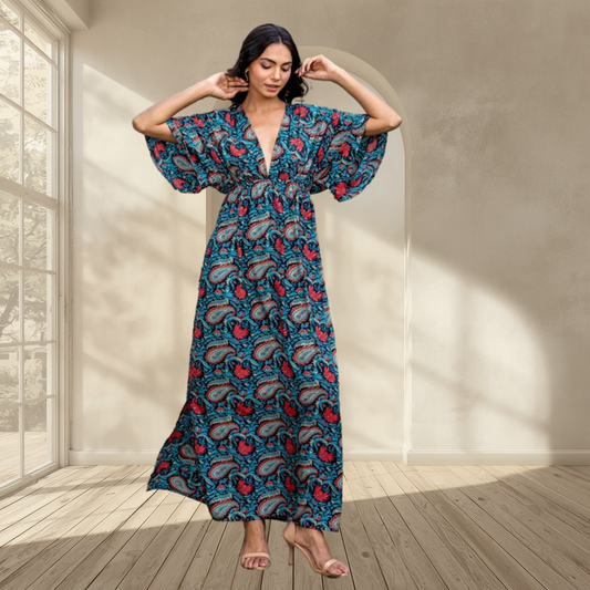 Boho Kaftan Maxi Dress