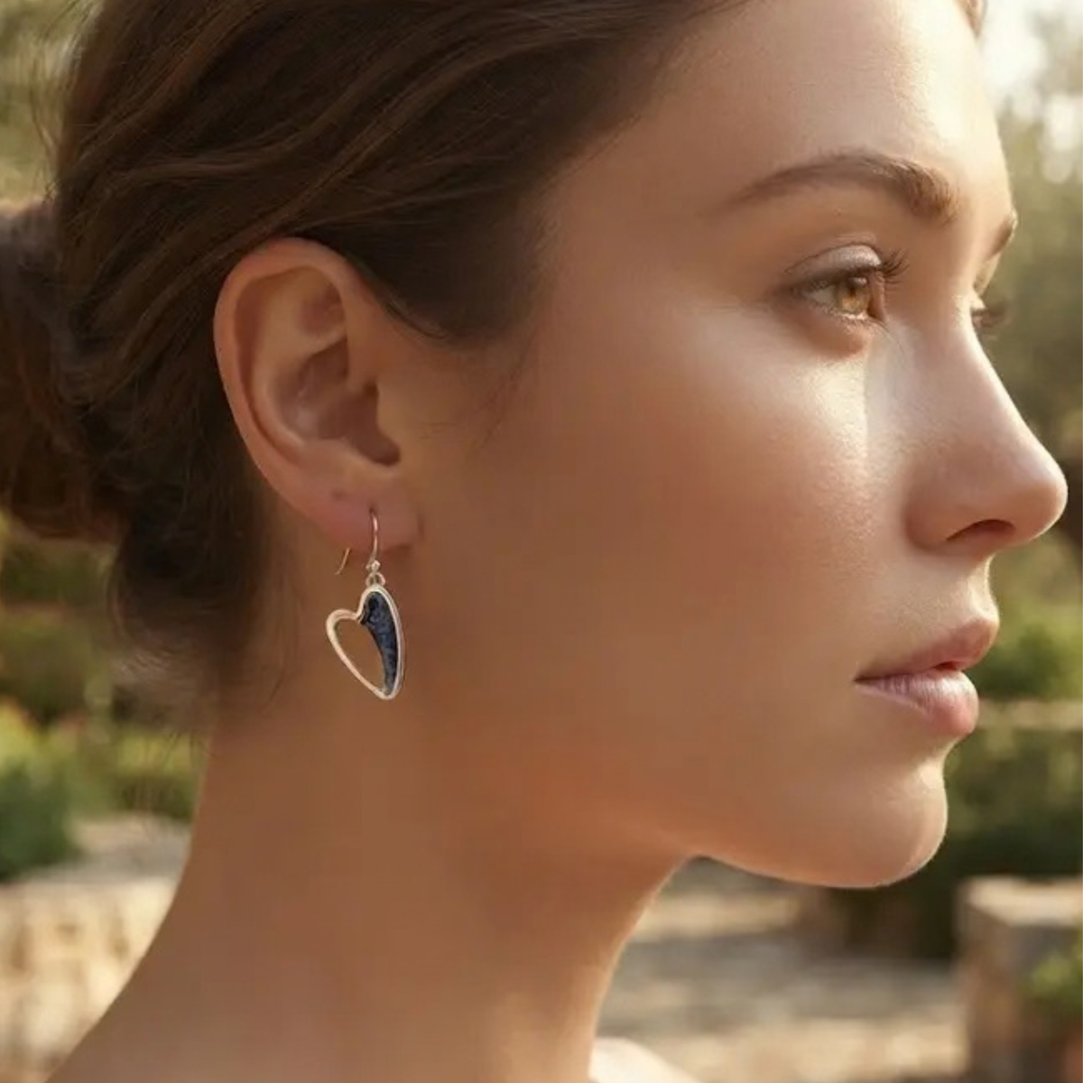 Heart Enamel Earrings-Available in various Colours