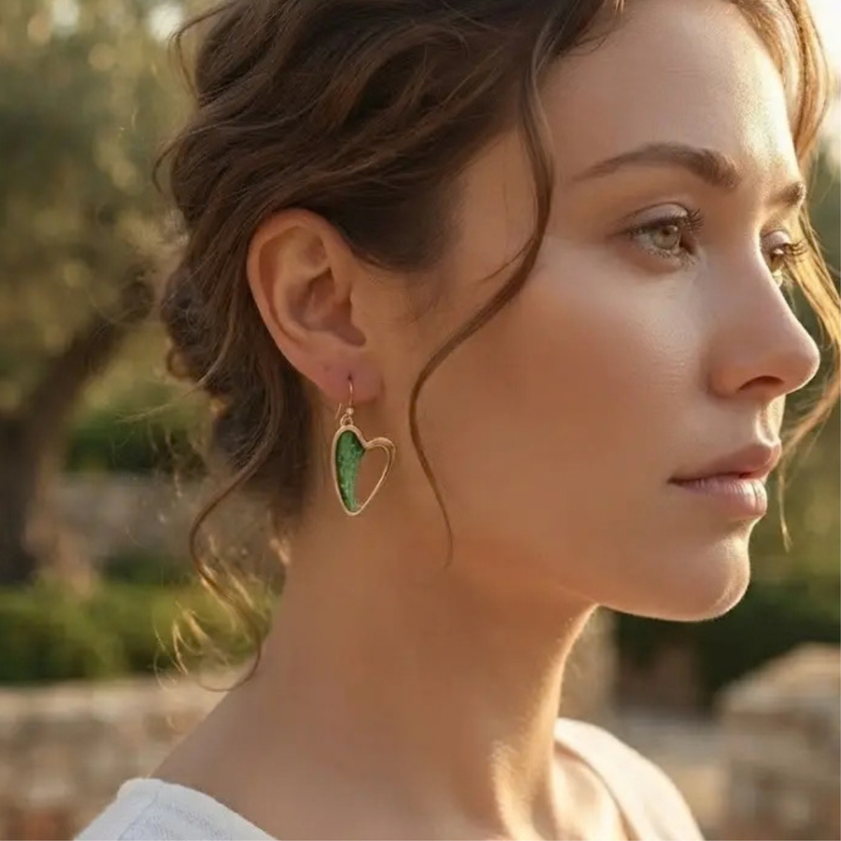 Heart Enamel Earrings-Available in various Colours