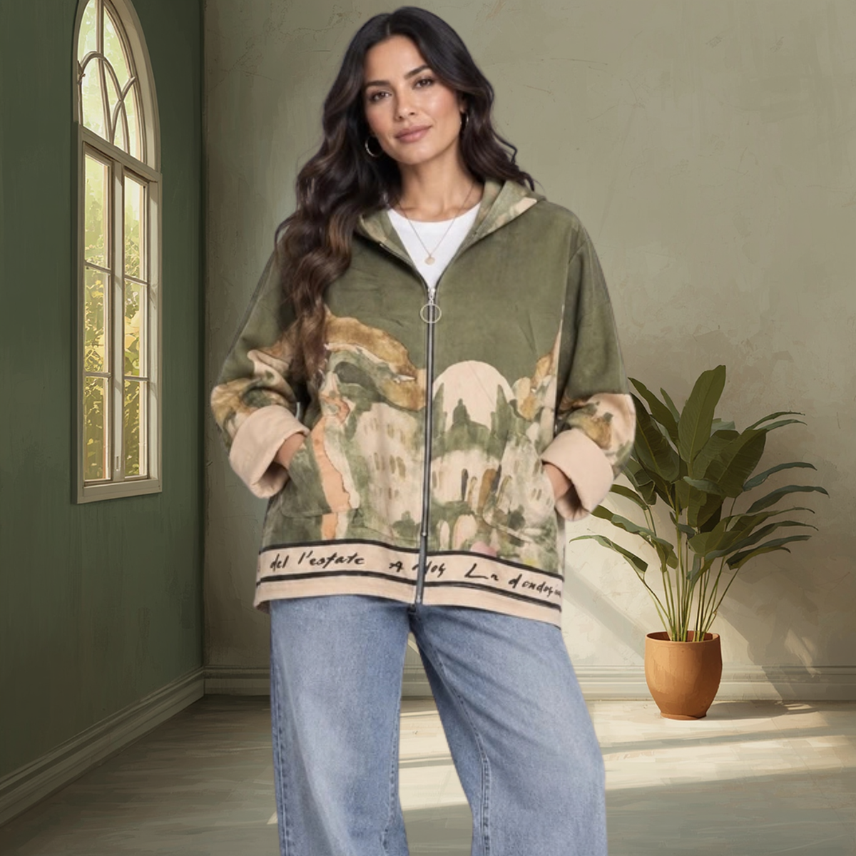 Vienna Zipped Hoodie Jacket