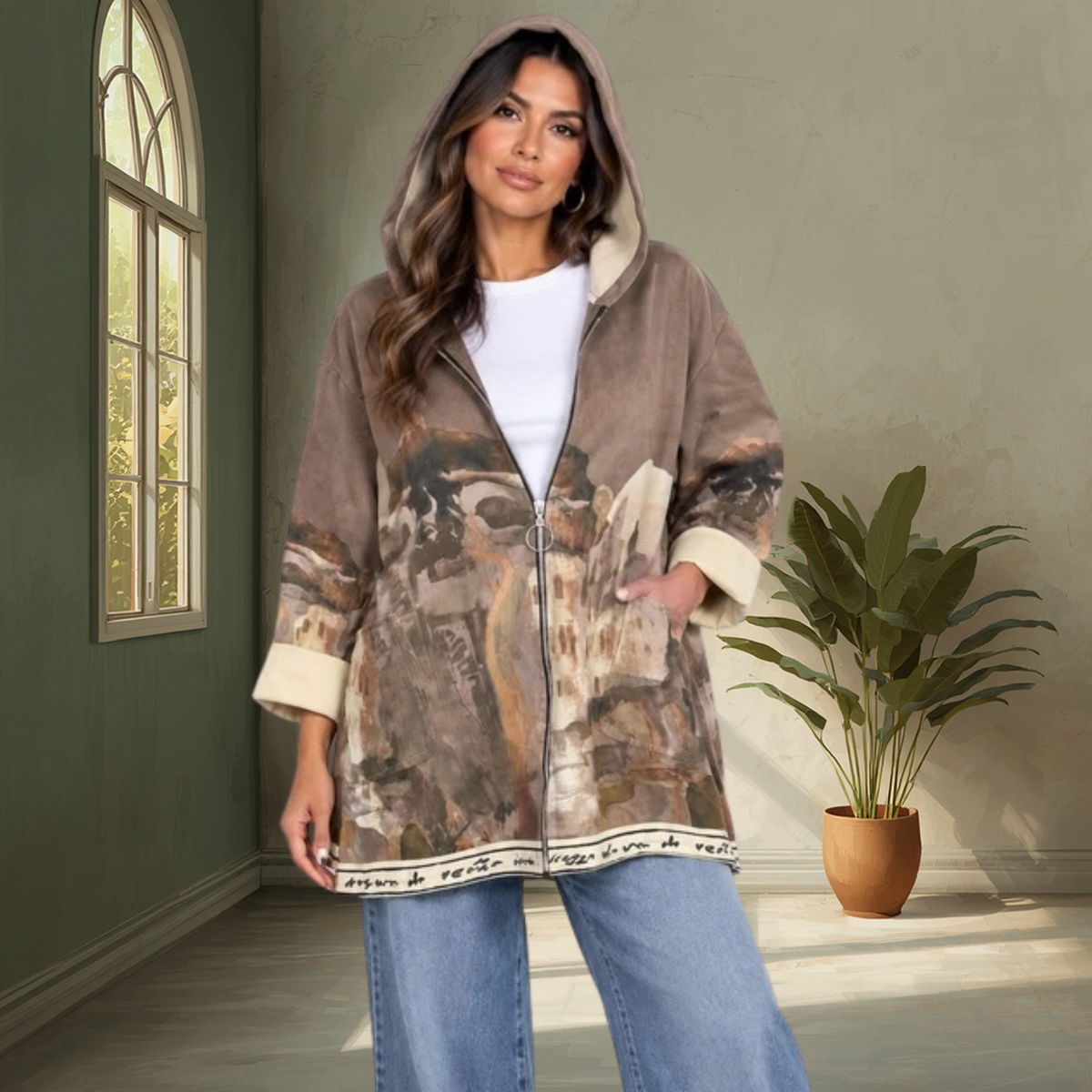 Vienna Zipped Hoodie Jacket