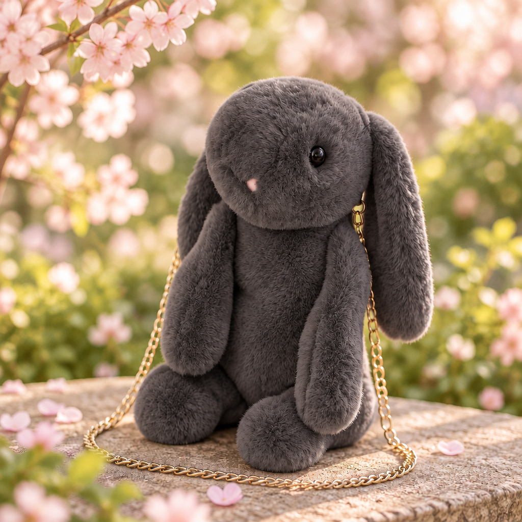 Plush Rabbitt Backpack Bag – The Daisy Bee Boutique