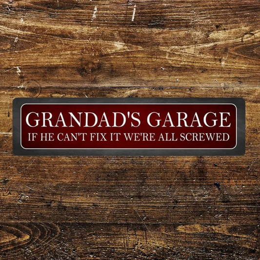 Metal Signs- Available In Various Designs 8x2 inches