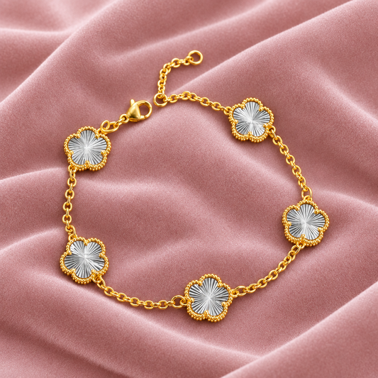 Shell Stone Bracelet - Also Available In Gold